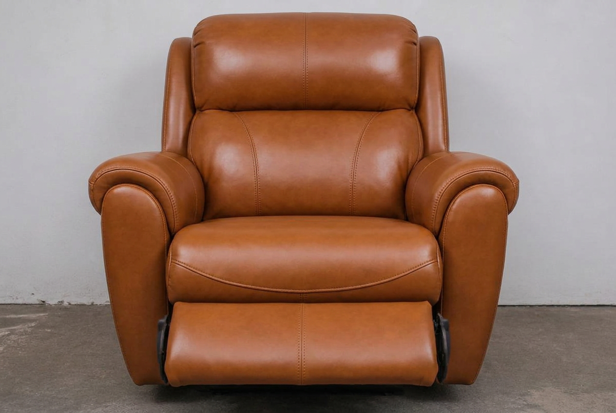 Leather Recliner — after restoration